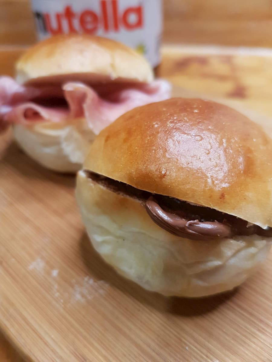 30 Panini al Latte 1 panini al latte nutella