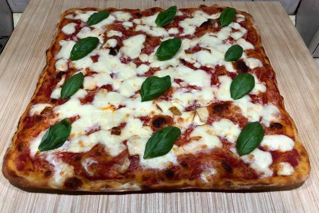 Pizza in teglia siciliana senza impasto no knead sicilian style pizza 