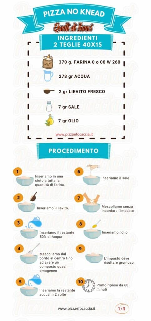 Infografica Ricetta NO KNEAD 1