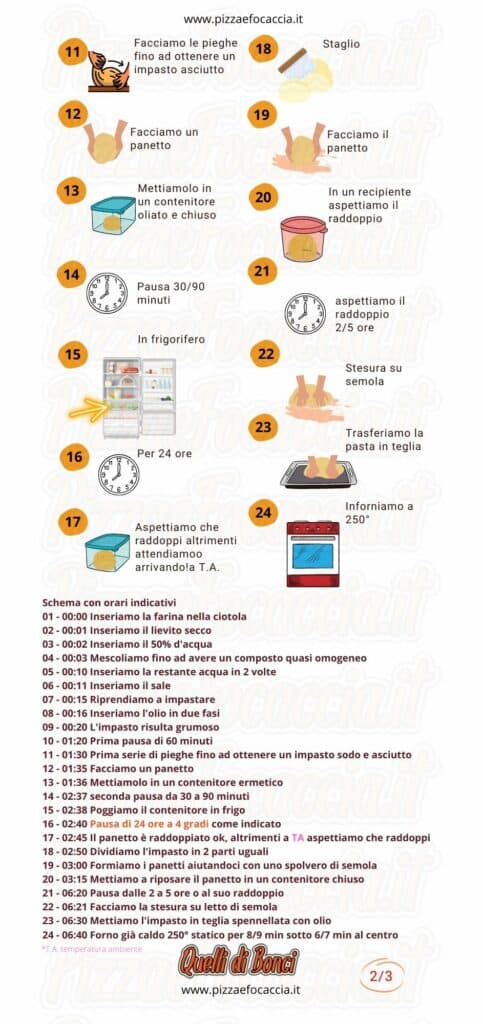 Infografica Ricetta NO KNEAD 2