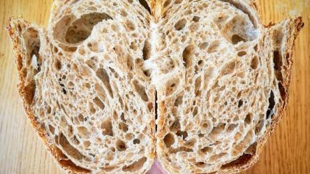 Pane con lievito madre, farina di Segale e Farro